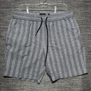 Vince Shorts Men's Size L Gray Textured Striped Pull on M71482602